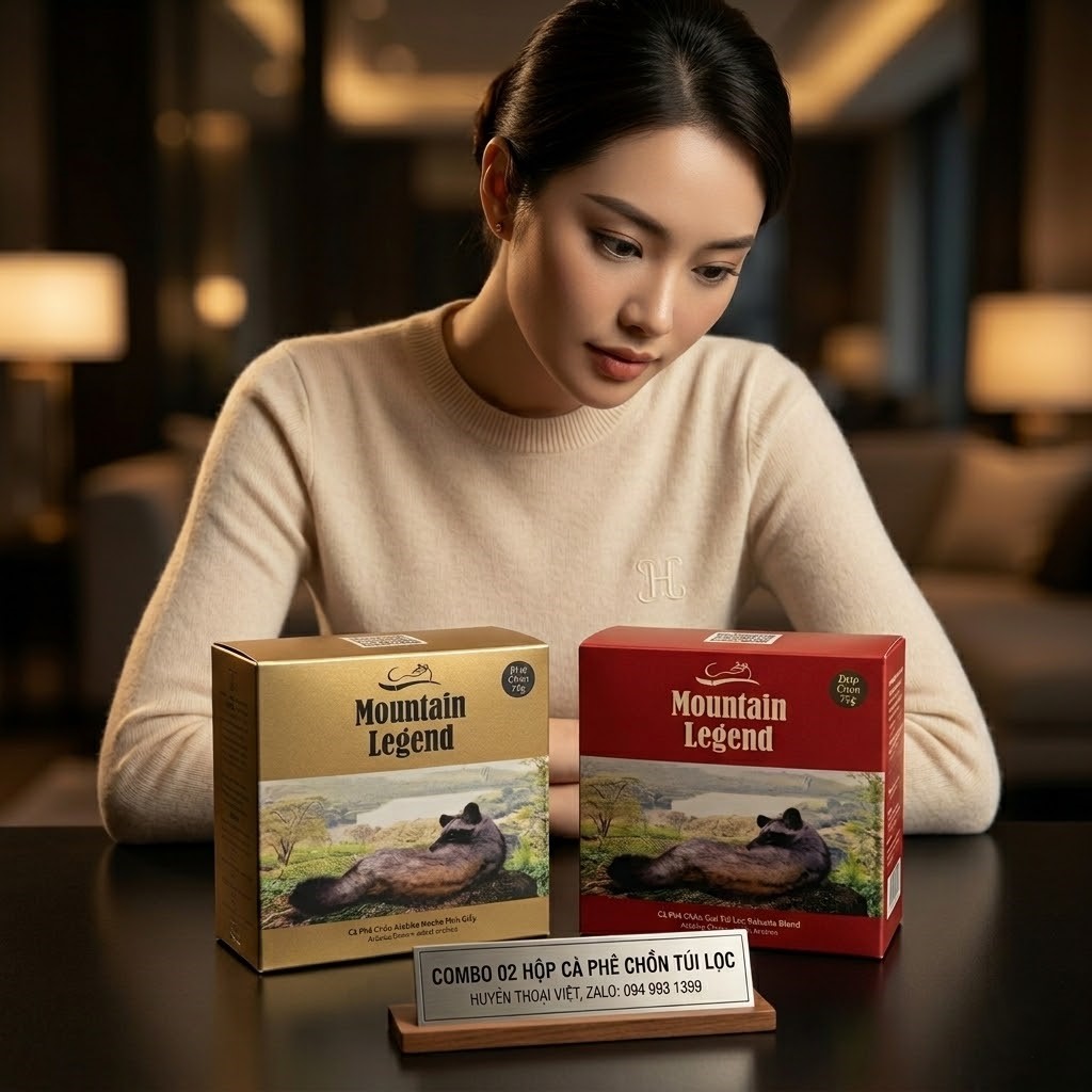 Cà phê Chồn túi lọc Robusta 75 gram
