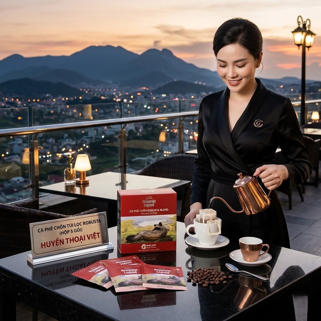 Cà phê Chồn túi lọc Robusta 75 gram