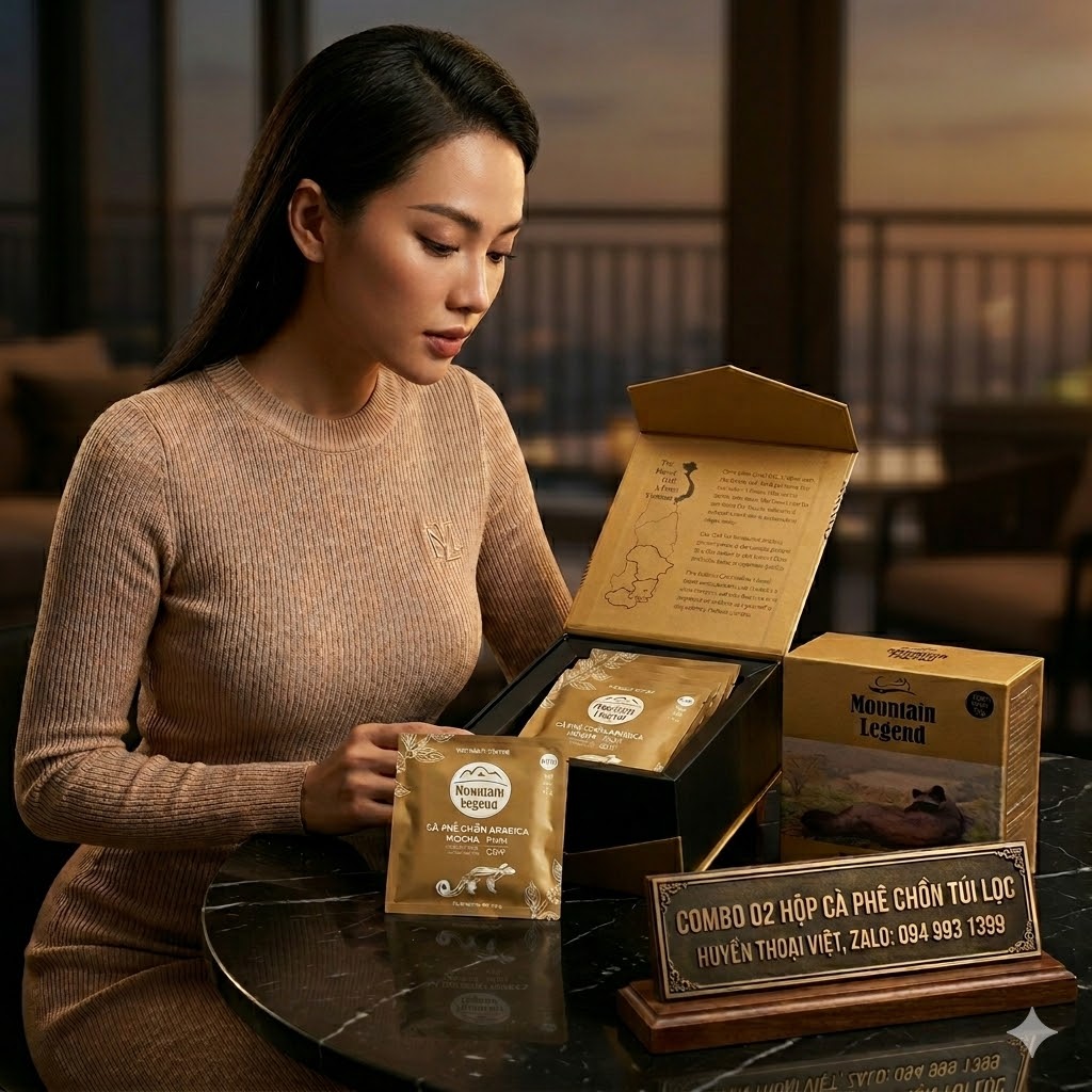 Cà phê Chồn túi lọc Arabica 75 gram - Hương vị tinh tế mọi lúc mọi nơi